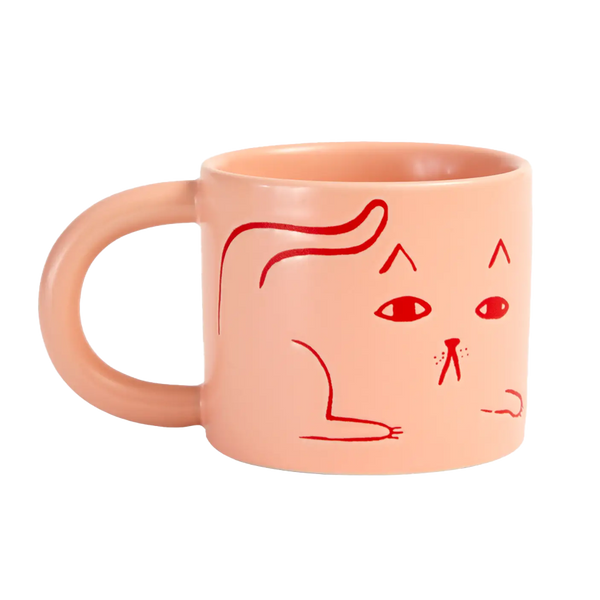 Donna Wilson | Ceramic Cat Mug - Pink