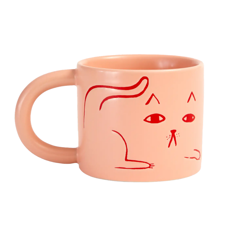 Donna Wilson | Ceramic Cat Mug - Pink