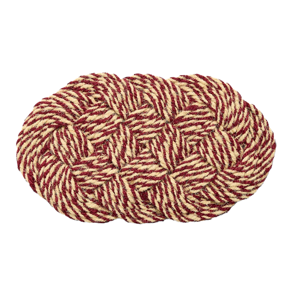 HAY | Coco Swirl Door Mat - Bordeaux & Off-White