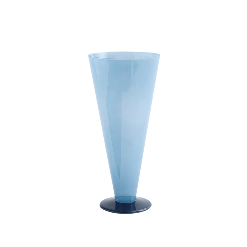  Conical Vase, Large, Blue by HAY 