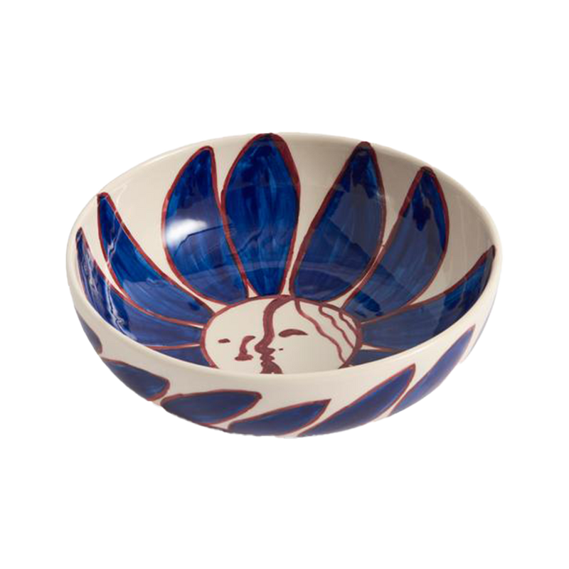 HAY | La Pittura Bowl - Ø18 - Ceramic - Deep Blue Flower