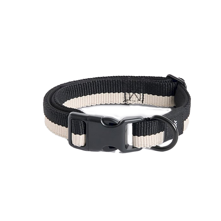 Dog Collar M/L, Flat, Black/White by HAY