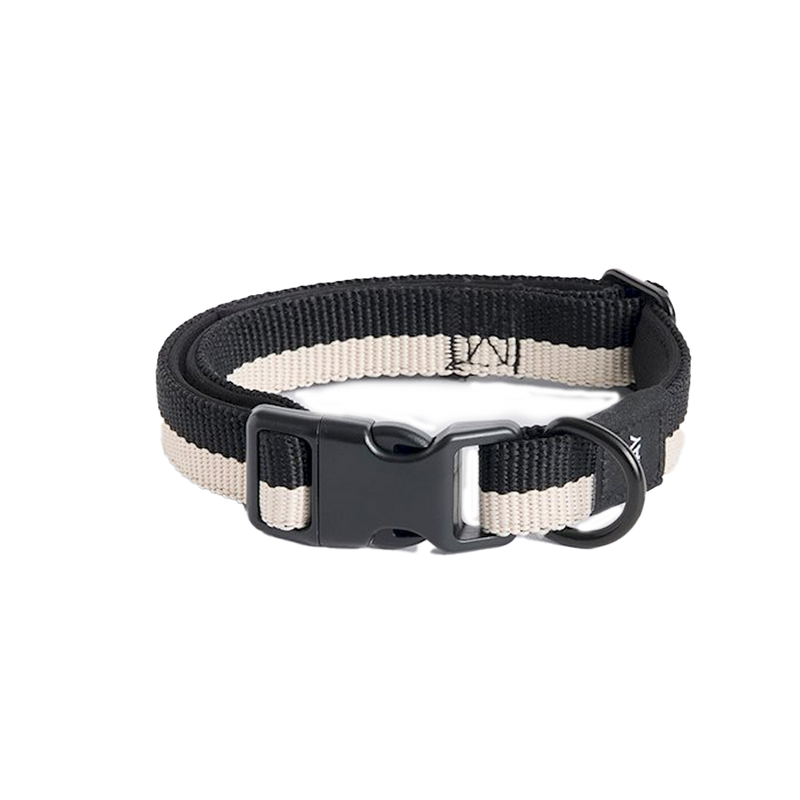 HAY | Dog Collar S/M - Flat - Black/White