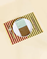Dusen Dusen | Duo Stripe Placemat - Honey