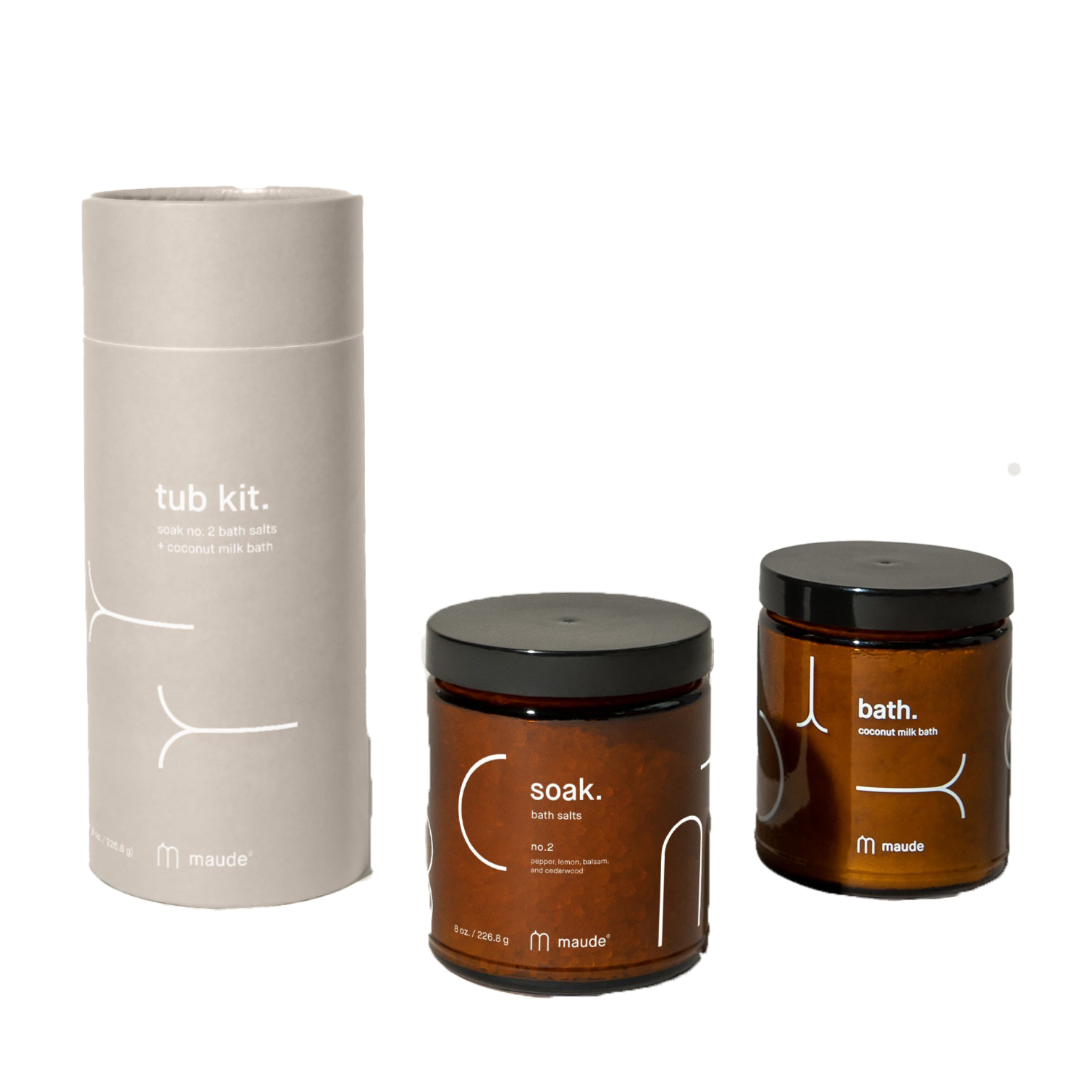 MAUDE | Tub Kit No.2 - Soaking Salts & Coconut Milk Bath | King's Cross