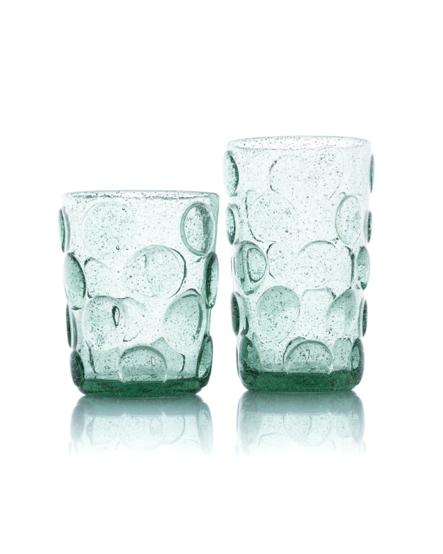 Frosted Dot Highball - Aqua