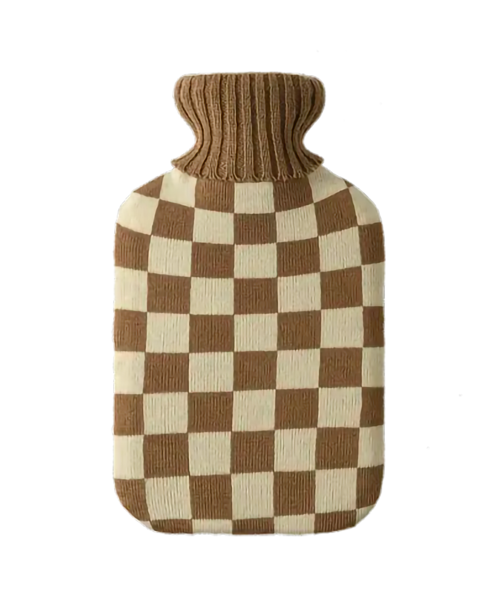 Hot Water Bottle with Cover - Mocha