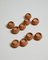 Dalit | Handmade Terracotta Beeswax Tea Lights - Box of 10