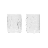 ferm LIVING | Doodle Glasses - Set of 2 - Tall - Clear