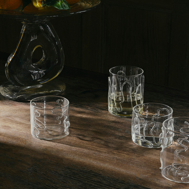 ferm LIVING | Doodle Glasses - Set of 2 - Low