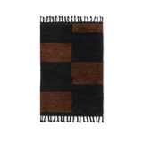 ferm LIVING | Mara Knotted Rug Small - Black/Chocolate