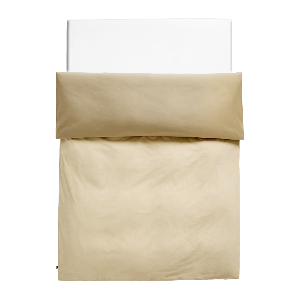 Duo Duvet Cover, 200 x 200, Cappuccino by HAY