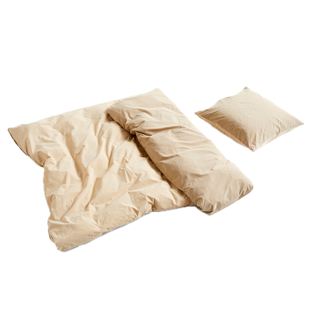Duo Duvet Cover, 200 x 200, Cappuccino by HAY