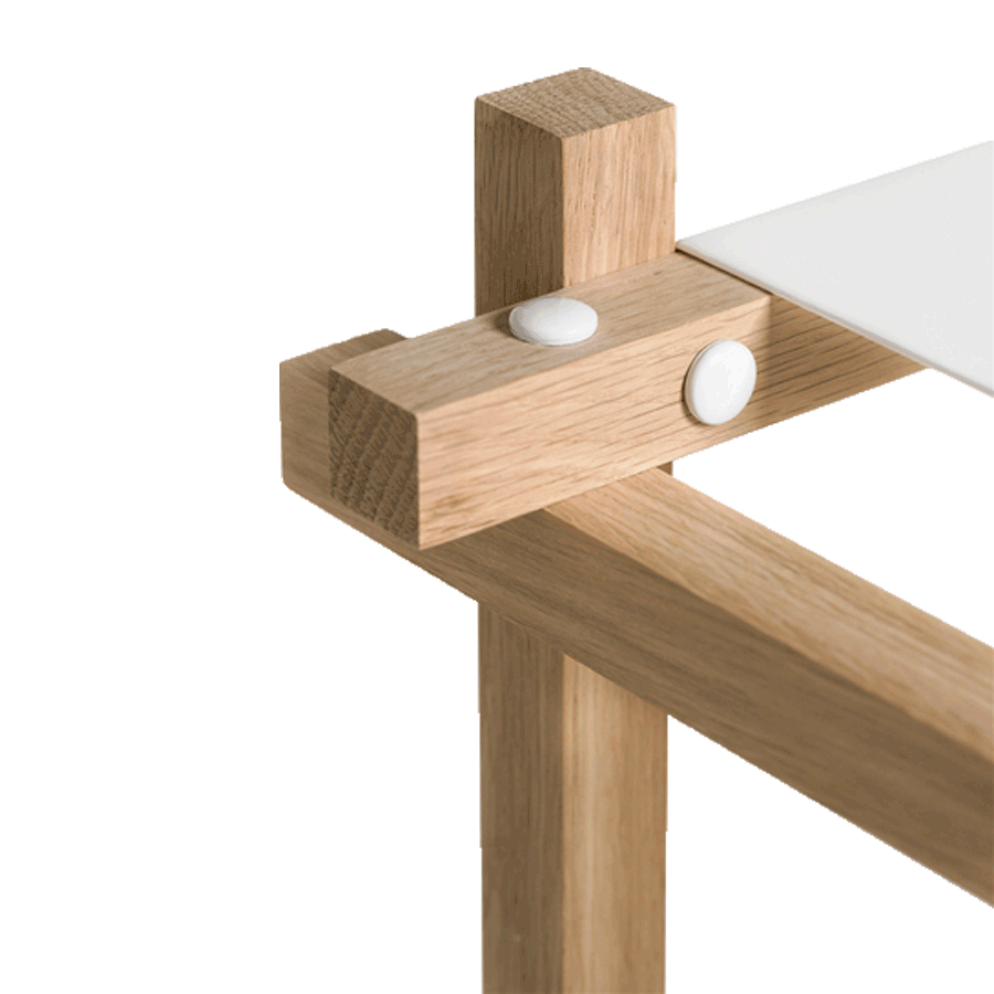 Woody Shelves, Low, Single by HAY, joint detail on green
