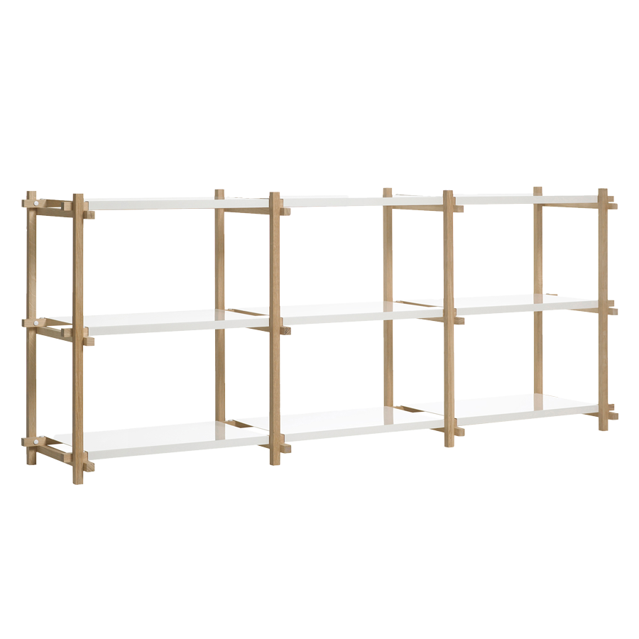 Woody Shelves, Low, Triple by HAY