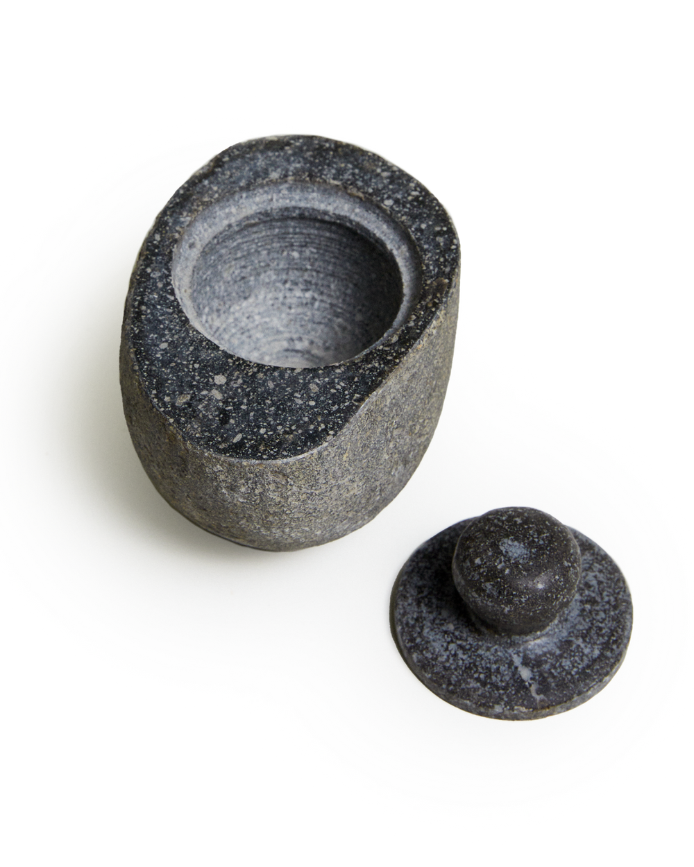 Natural Riverstone Grounding Pot, Small by Earl of East, from above