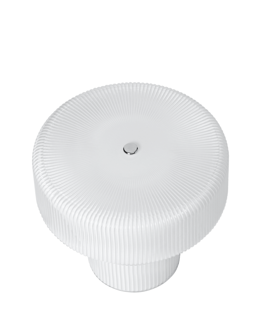 Ripple Portable Lamp, Large, White by ferm LIVING