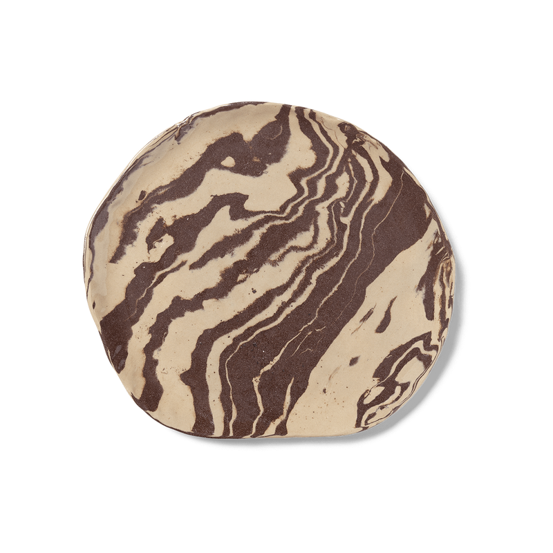 ferm LIVING | Ryu Platter  - Sand/Brown - 34cm