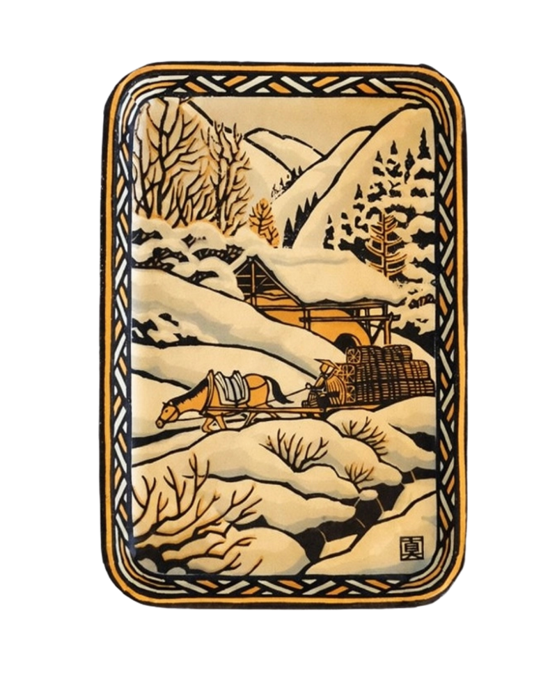  Shin Kogei Paper Tray - Sumiyaki Winter 