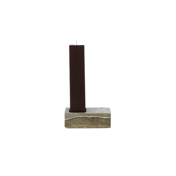 Normann Copenhagen | Even Candle Holder - Silver Travertine