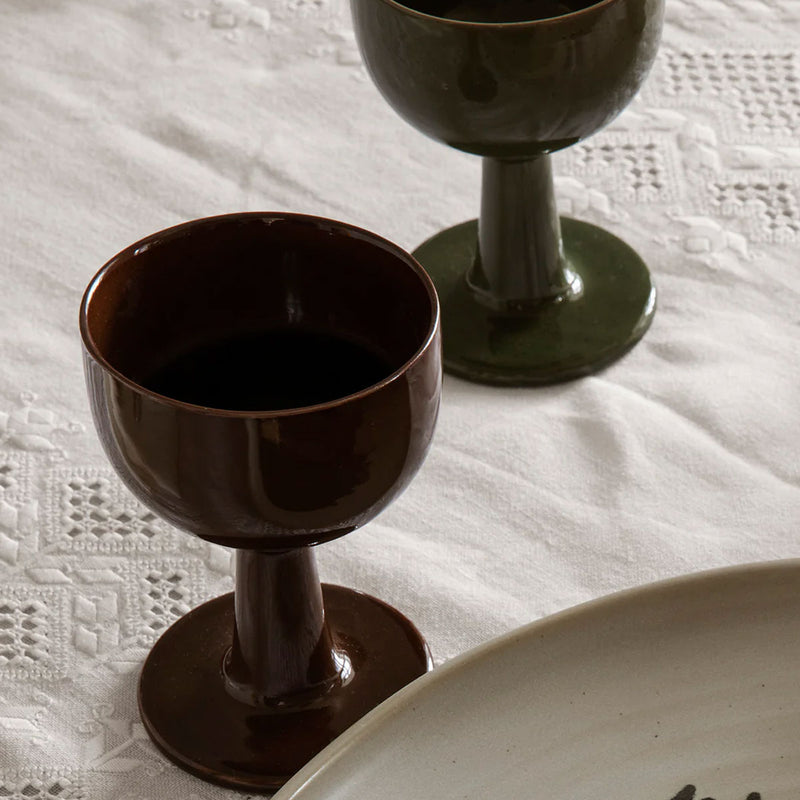 ferm LIVING | Floccula Wine Glass - Soil