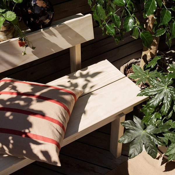 ferm LIVING | Grand Cushion - Camel/Red