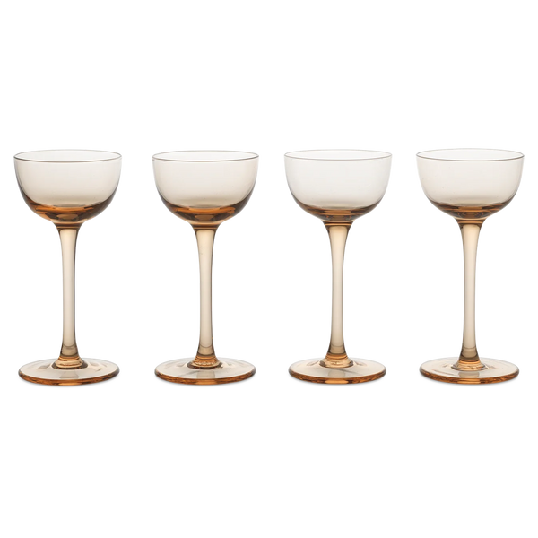 ferm LIVING | Host Liqueur Glasses - Set of 4 - Blush Pink