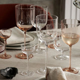 ferm LIVING | Host White Wine Glasses - Set of 2 - Blush Pink