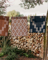 ferm LIVING | Ikat Tea Towel - Ink Blue/Parchment