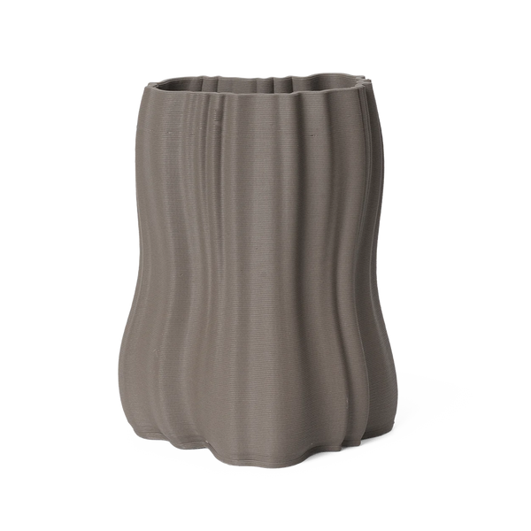 ferm LIVING | Moire Vase - Small - Anthracite