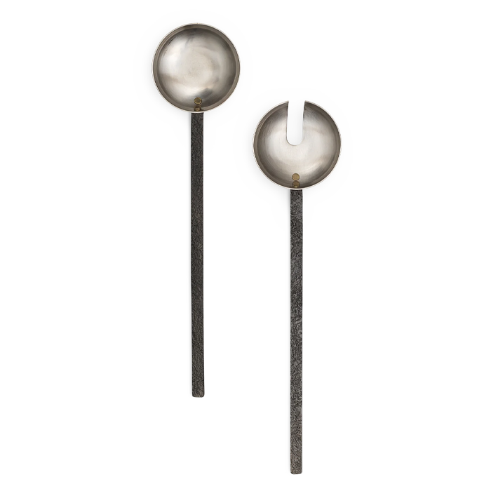 ferm LIVING | Obra Salad Servers - Stainless Steel