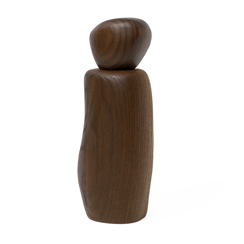 ferm LIVING | Pebble Salt & Pepper Grinder - Dark Brown Wood