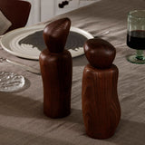 ferm LIVING | Pebble Salt & Pepper Grinder - Dark Brown Wood