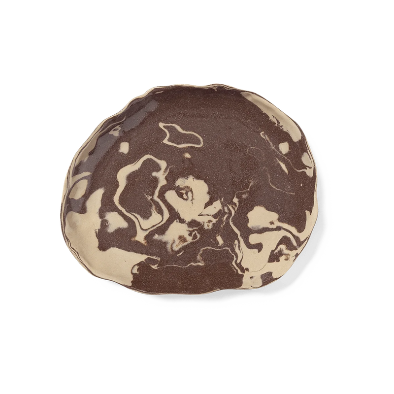 ferm LIVING | Ryu Platter  - Sand/Brown - 26cm
