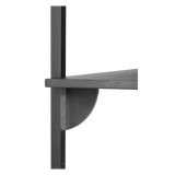 ferm LIVING | Sector Shelf Triple Narrow - Black Ash / Black Brass