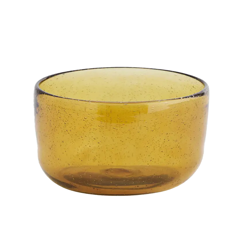 Madam Stoltz | Coloured Glass Bowl - Amber