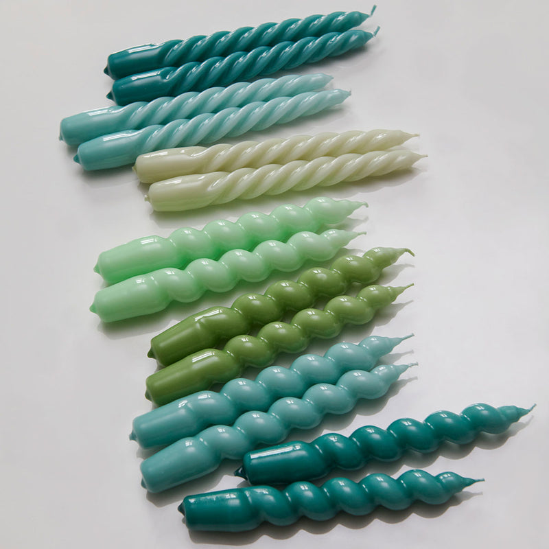 HAY | Spiral Set of 6 - Light blue, Mint and Green