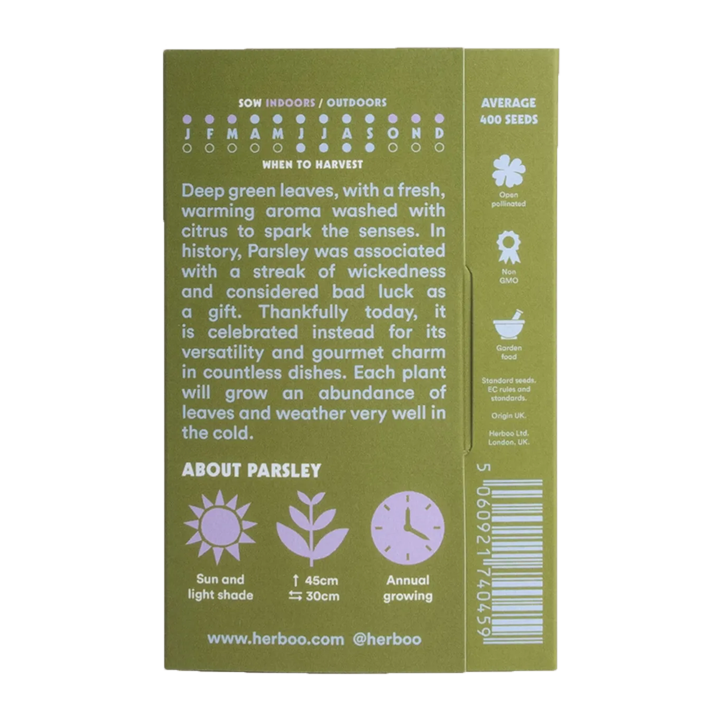 Herboo | Flat Leaf Parsley Seeds