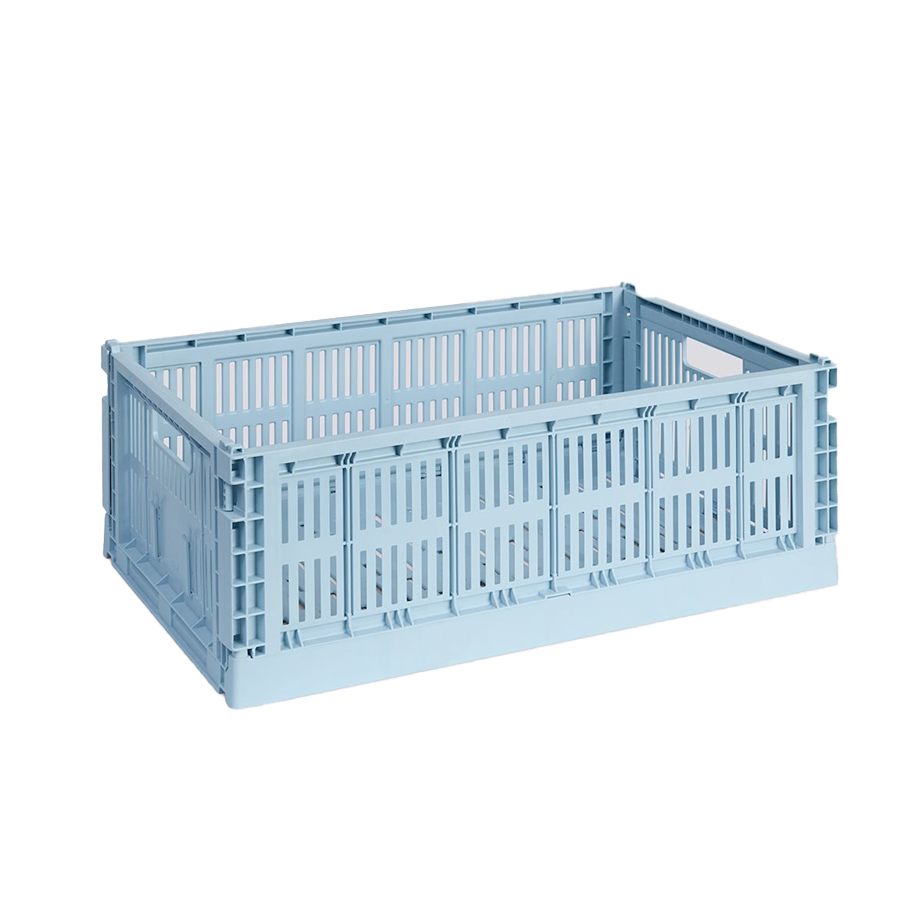 Colour Crate, Large, Soft Blue by HAY
