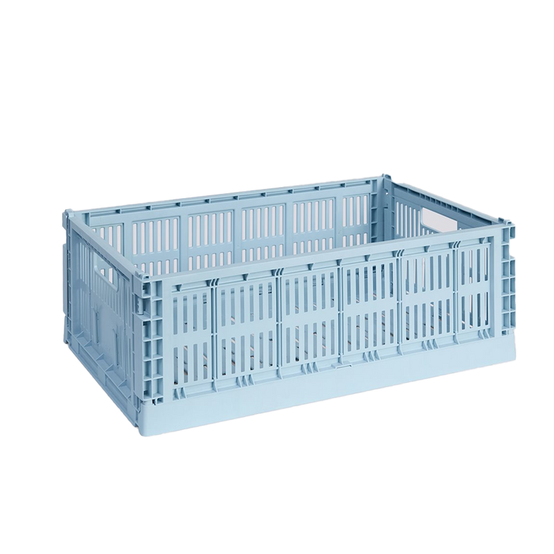  Colour Crate, Large, Soft Blue by HAY 