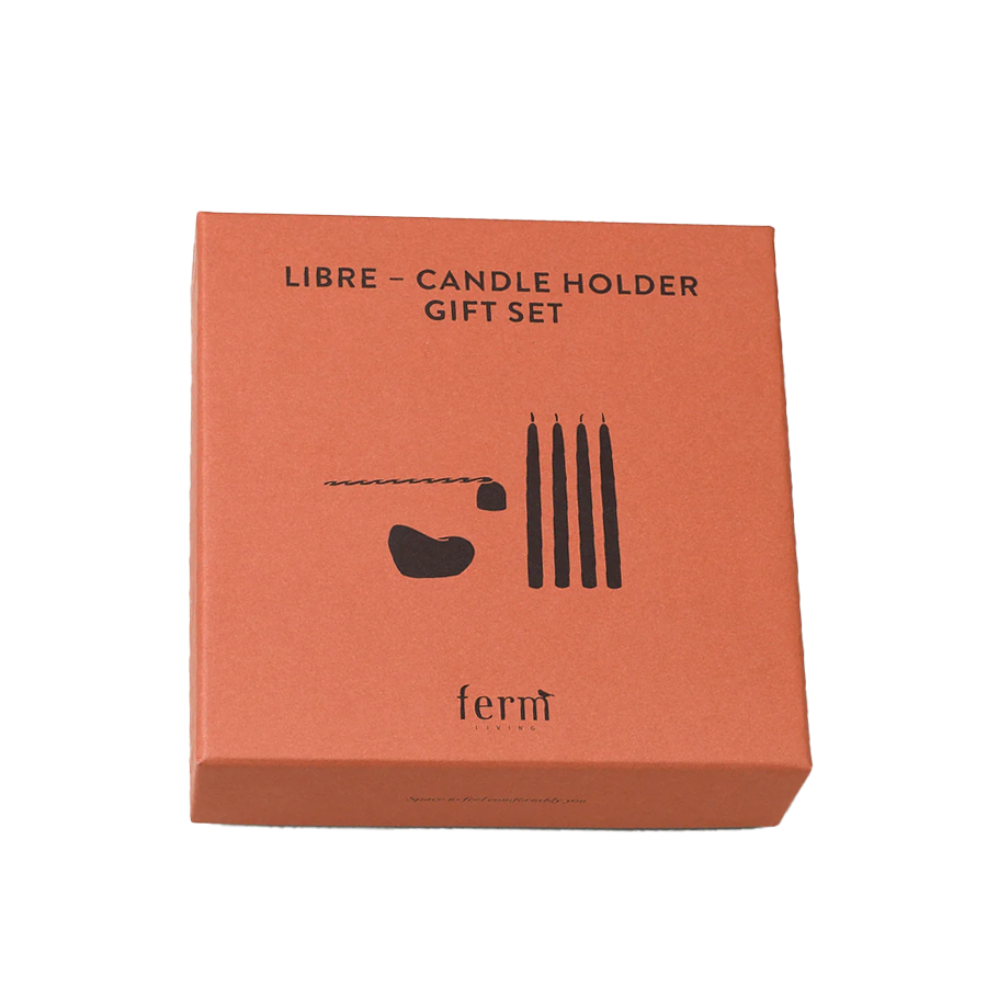 Libre, Candle Holder Gift Set by ferm LIVING, in its gift box