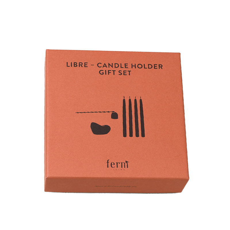  Libre, Candle Holder Gift Set by ferm LIVING, in its gift box 