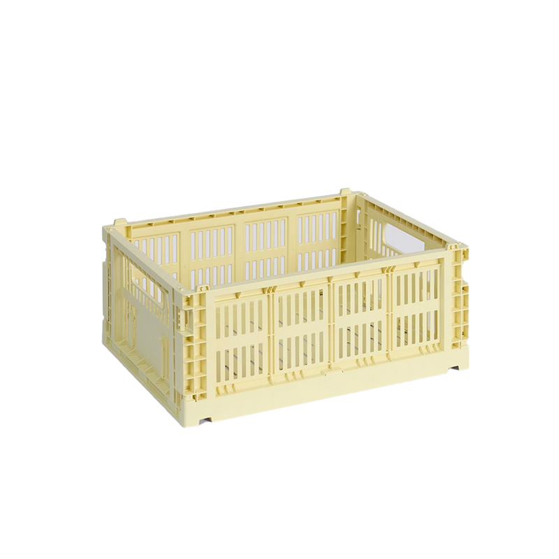  Colour Crate, Medium, Light Yellow by HAY 