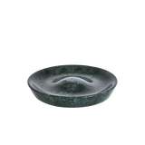 Madam Stoltz | Round Marble Incense Holder - Dark Green