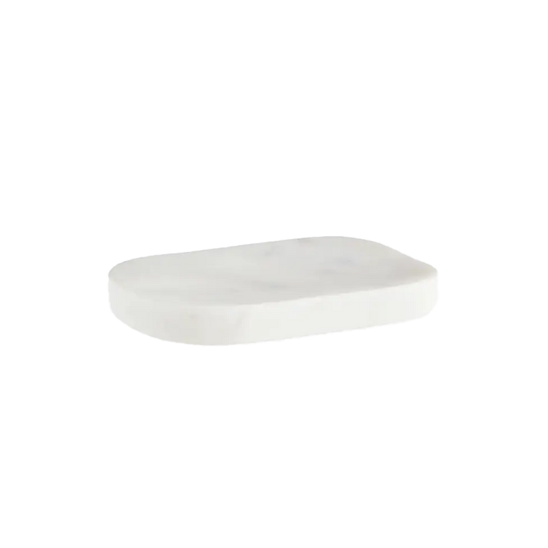  Oval Marble Soap Dish, White by Madam Stoltz 