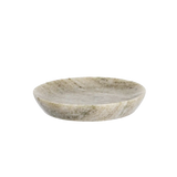 Madam Stoltz | Round Marble Tray - Beige