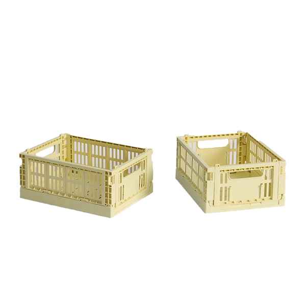 HAY | Colour Crate - Mini Set of 2 - Pale Yellow