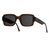 Monokel Eyewear | Apollo Chocolate Frame - Grey Solid Lens