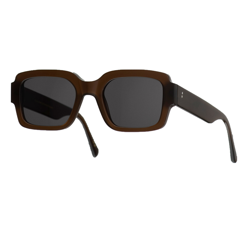 Monokel Eyewear | Apollo Chocolate Frame - Grey Solid Lens