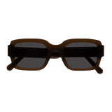 Monokel Eyewear | Apollo Chocolate Frame - Grey Solid Lens